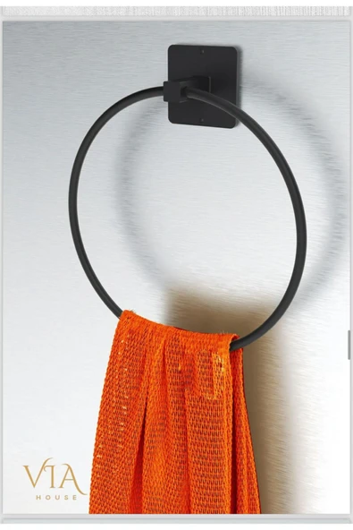 Egem Home Yapışkanlı Vidalı Yuvarlak Havluluk Tuvalet Kağıdı Askısı Wc Kağıdı Tutacağı Havlu Askısı - Resim 2