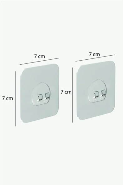 Egem Home Güçlü Kendinden Yapışkanlı Kancalar Köşe Rafı Banyo Rafı Duş Rafı Kancası, Su Geçirmez Askı 2 ADET - Resim 2