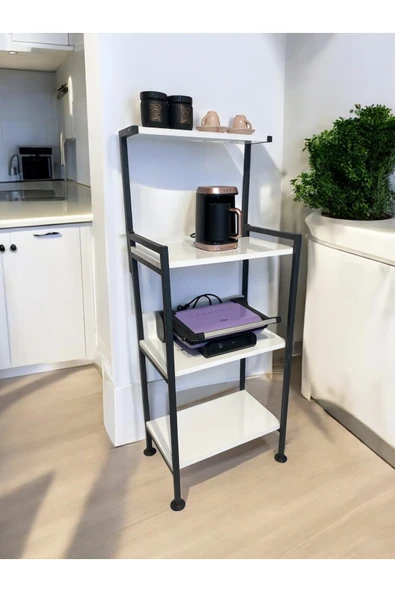 RMD SHOP Oscar Mutfak Standı Kahve Köşesi Mikrodalga Fırın Rafı - 7