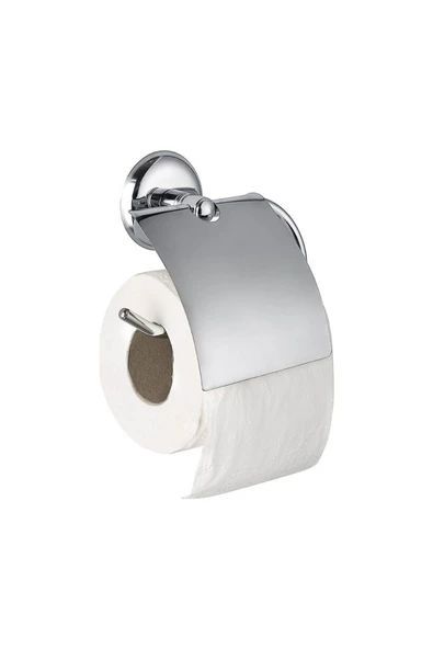 Egem Home Otel -İnşaat-Hastaneler için Toptan Wc Banyo Tuvalet Kağıdı Askı Aparatı Kapaklı Kağıtlık 10 Adet - 1