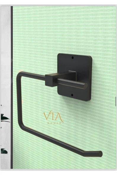 Egem Home Yapışkanlı Vidalı Yuvarlak Havluluk Tuvalet Kağıdı Askısı Wc Kağıdı Tutacağı Havlu Askısı - Resim 3