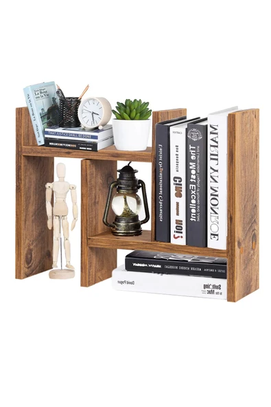 RMD SHOP Mini Masa Üstü Ayarlanabilir Düzenleyici Organizer Raf-Kitaplık-Kalemlik Standı - 1