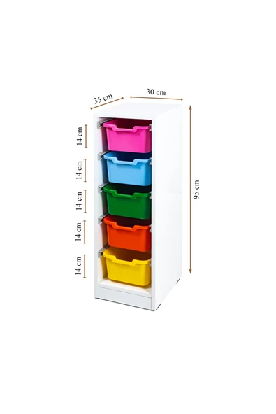 RMD SHOP Plastik Çekmeceli Organizer Raf Çok Amaçlı Dolap Düzenleyici - 2