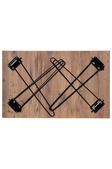 RMD SHOP Katlanır Metal Ayaklı Piknik Sehpası-orta Sehpa - 7