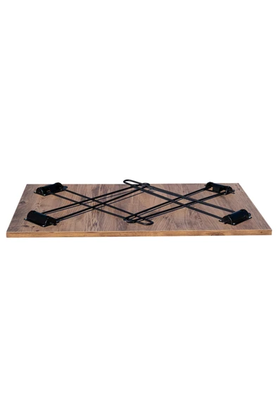 RMD SHOP Katlanır Metal Ayaklı Piknik Sehpası-orta Sehpa - 5