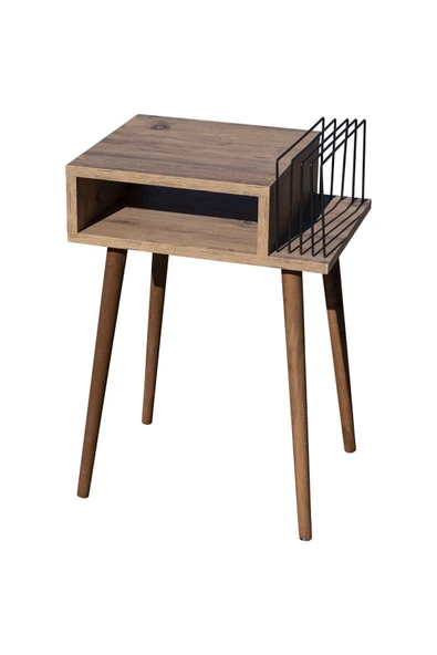 RMD SHOP Plak Ve Pikap Sehpası Ahşap Ayaklı - 5