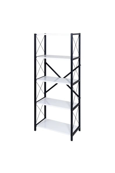 RMD SHOP LONDON 5 Raflı Metal Ayaklı Dekoratif Kitaplık - 2