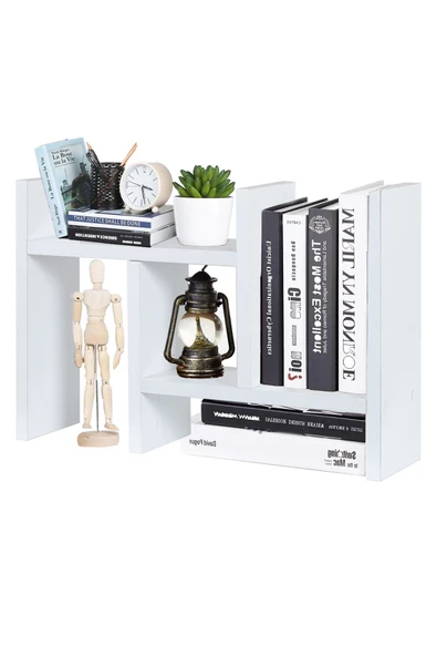 RMD SHOP Mini Masa Üstü Ayarlanabilir Düzenleyici Organizer Raf-Kitaplık-Kalemlik Standı - 1