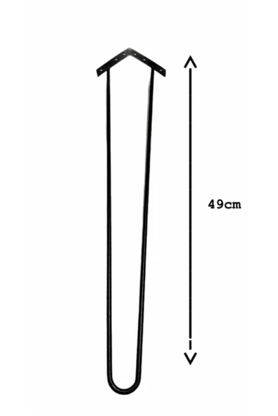 RMD SHOP Tel Sehpa Zigon Sehpa Orta Sehpa Kütük Sehpa Yan Sehpa Ayağı 49 Cm 1 Adet - 2