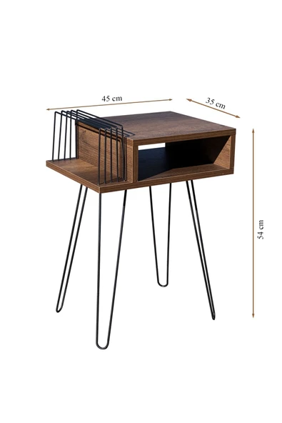 RMD SHOP Plak Ve Pikap Sehpası Metal Ayaklı - 2
