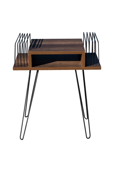 RMD SHOP Dekoratif Plak Ve Pikap Sehpası 2 Li Metal Ayaklı Barok - Resim 5