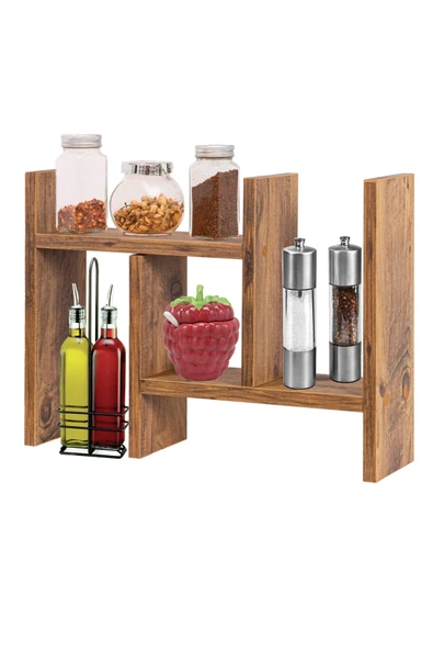 RMD SHOP Tezgah Üstü Çok Amaçlı Organizer Ikiz Baharatlık - 4