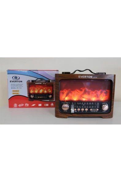 Everton Rt-733 Bluetooth Fm-usb-tf-aux Şarjlı Nostaljik Radyo - 1