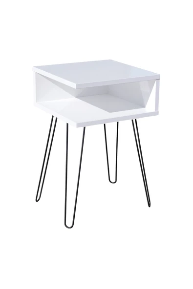 RMD SHOP Metal Ayaklı Yan Sehpa (köşe Sehpa) - 4