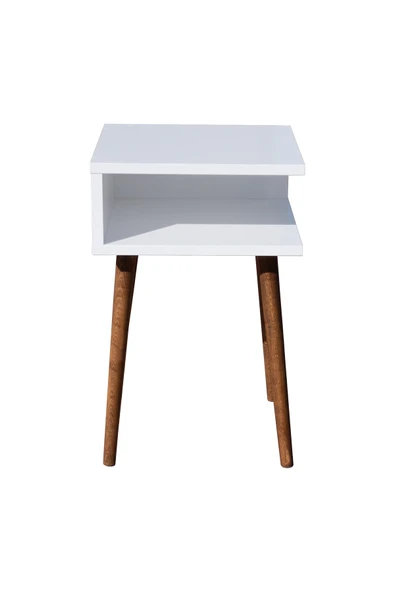 RMD SHOP Eymen Ahşap Ayaklı Yan Sehpa (köşe Sehpa) - 2