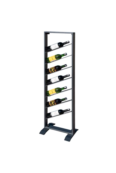 RMD SHOP Metal Şaraplık Rafı, 7 Li Şaraplık - 4