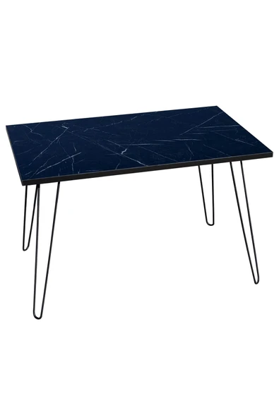 RMD SHOP Royal Katlanır Metal Ayaklı Orta Sehpa (royal Mermer) - 5