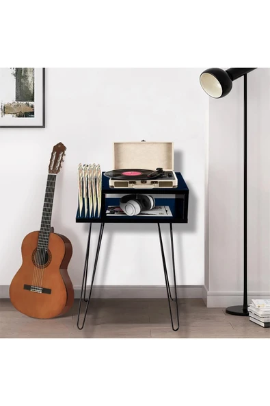 RMD SHOP Plak ve Pikap Sehpası Metal Ayaklı - 1