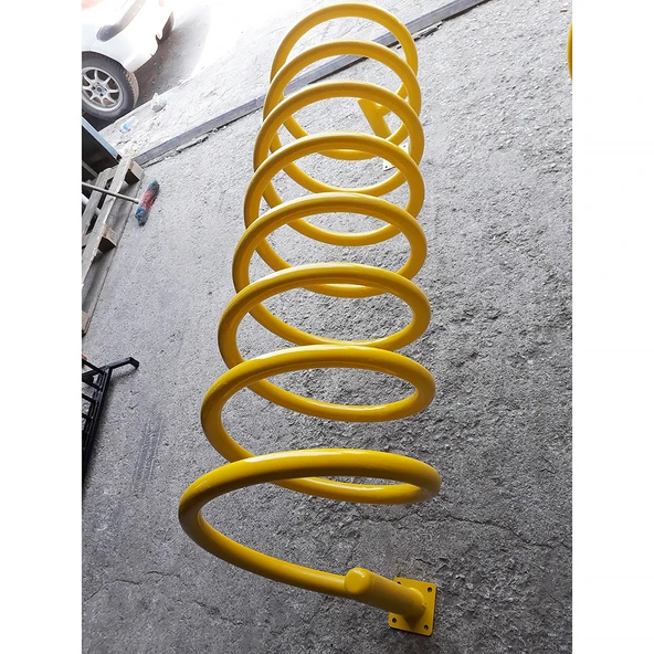 10 lu Bisiklet Park Yeri Bisiklet Parkı Park Alanı Demiri İmalatı Üretimi 10'lu 150x50x70 cm Sarı - 3