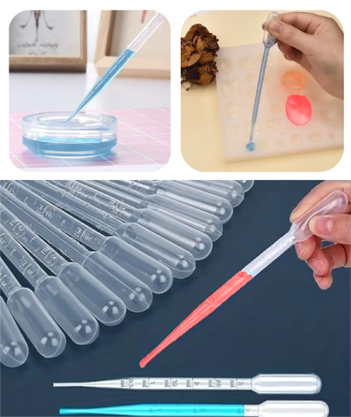 Damlalık Reçine Epoxy Şeffaf Pastör Pipeti 3 Ml 10 Adet - 2
