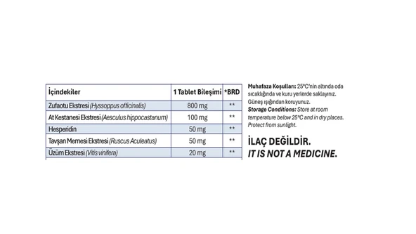Senkavit Zufaotu, At Kestanesi, Hesperidin İçeren 90 Tablet - 2