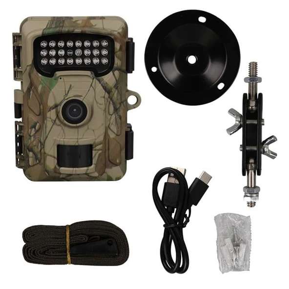 Powermaster RF06 20MP 24 Led PIR Sensörlü 2.0" Renkli Lcd Ekran 128GB SD Kart Destekli Fotokapan Kamuflaj Kamera - Resim 8