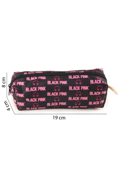 Blackpink K-Pop Desenli Kalemlik Fermuarlı Makyaj Çantası - 2