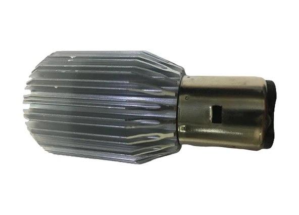 Motosiklet BA20D Dc 12-60 V 12 W 6500K Cob LED Uzun / Kısa Işık Far Ampul Beyaz (Bosch Tipi) - Resim 2