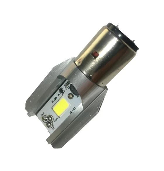 Motosiklet BA20D Dc 12-60 V 12 W 6500K Cob LED Uzun / Kısa Işık Far Ampul Beyaz (Bosch Tipi) - Resim 4