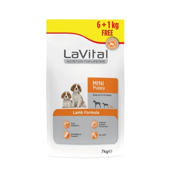 LaVital Kuzulu Küçük Irk Yavru Köpek Maması 6+1 Kg ürün görseli