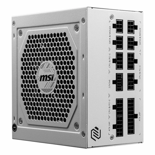 MSI MAG A850GL PCIE5 White 850W 80+ Altın Modüler Güç Kaynağı - Resim 3