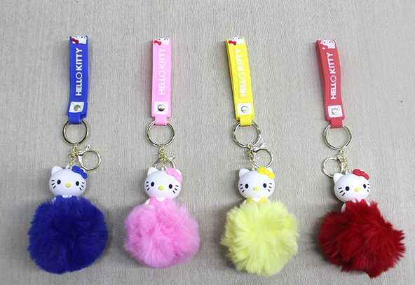 Ponponlu Hello Kitty Anahtarlık ürün görseli 1