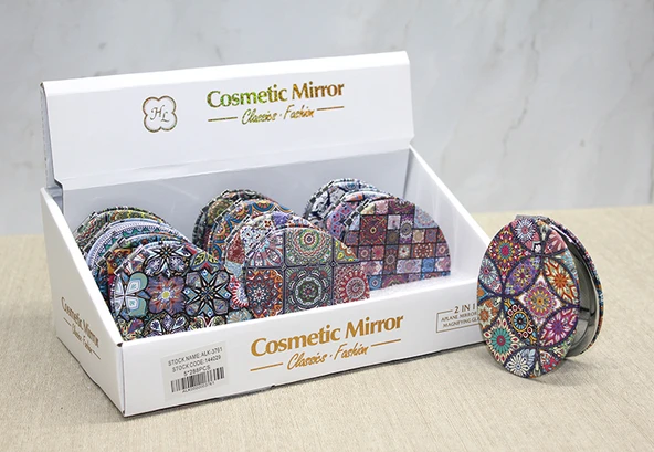 Taşlı El Aynası Oval İnce Model 1 ürün görseli 1