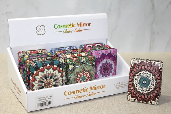 Taşlı El Aynası Dikdörtgen Kalın Model 4 ürün görseli 1