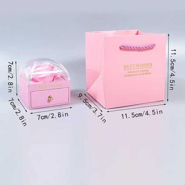 Sonsuzluk Gül Tasarımlı Takı Kutusu - Resim 3