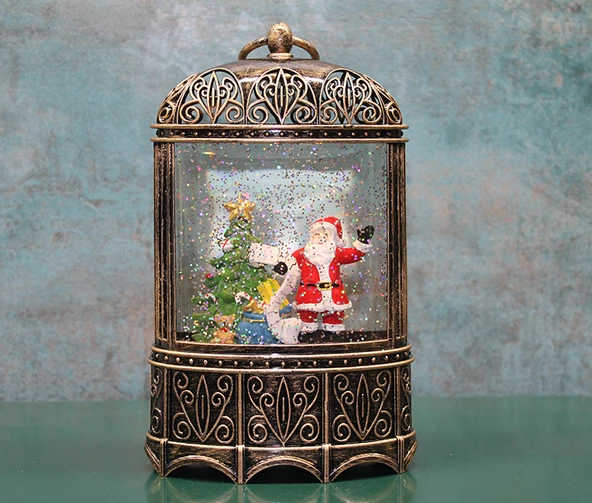 Yılbaşı Temalı Işıklı Müzikli Kar Küresi Model 4 ürün görseli 1