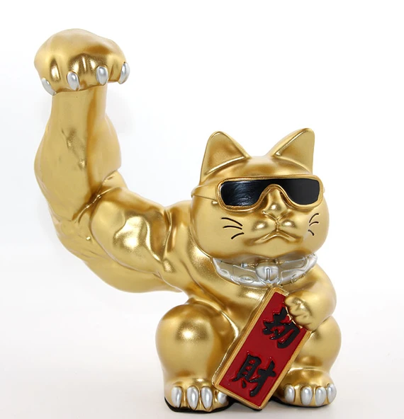 Polyester Şanslı Kedi Figürü Model 3 ürün görseli 1