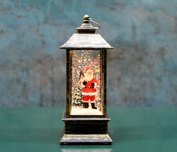 Noel Babalı Işıklı Kar Küresi ürün görseli 1