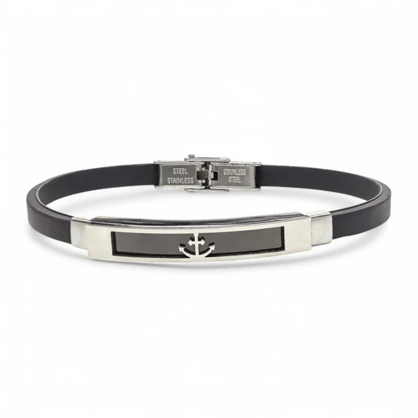 Çapa Desenli Çelik Bileklik 3183SCB002 - Resim 5