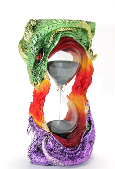 Polyester Dragon Tasarımlı Kum Saati Model 1 ürün görseli 1