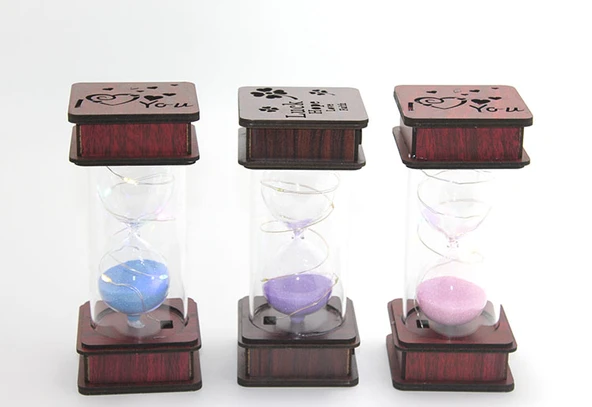 Ahşap Ledli Kum Saati Model 1 ürün görseli 1