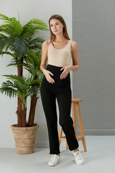 IŞŞIL 5009-İki İplik Pamuk Penye Hamile Eşofman Alt - 3