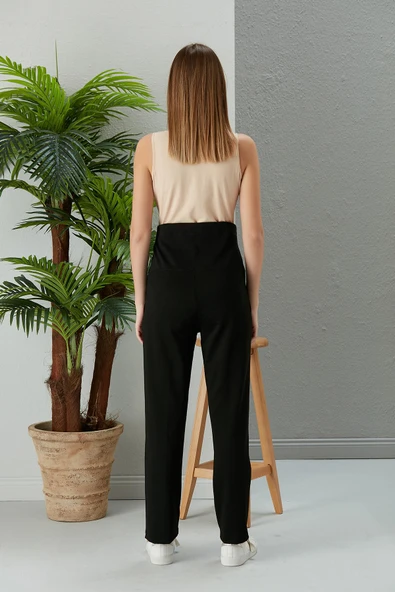 IŞŞIL 5009-İki İplik Pamuk Penye Hamile Eşofman Alt - 6