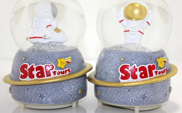 Kar Küresi Işıklı Müzikli 13 Cm - Resim 2