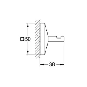 Grohe Allure Brilliant Bornoz Askısı, Krom, 40897000 - 2