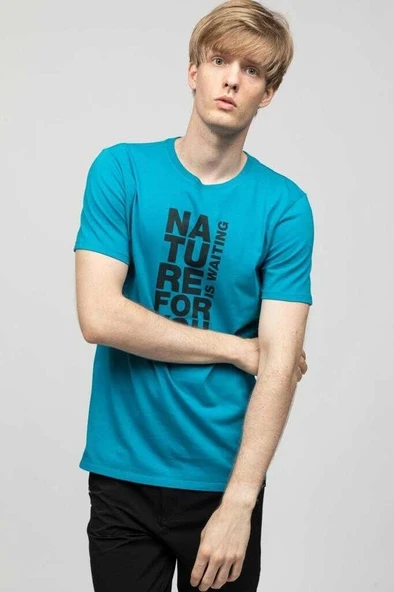 Panthzer Taylor Erkek Mavi Tişört - 6