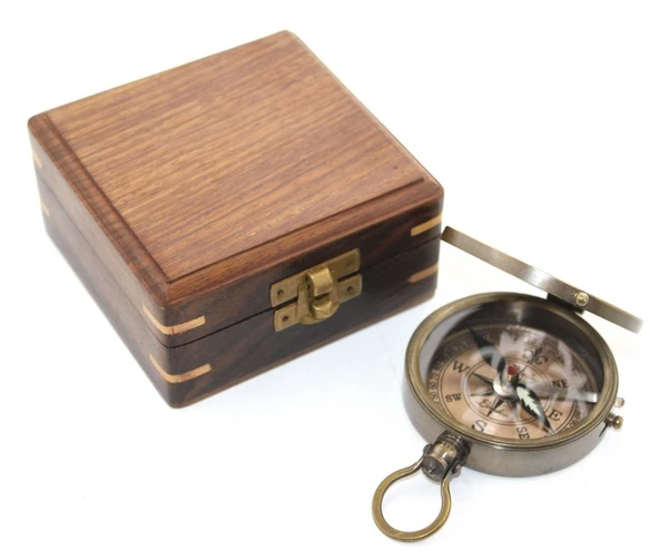 Ahşap Kutulu Pusula Model 6 ürün görseli 1