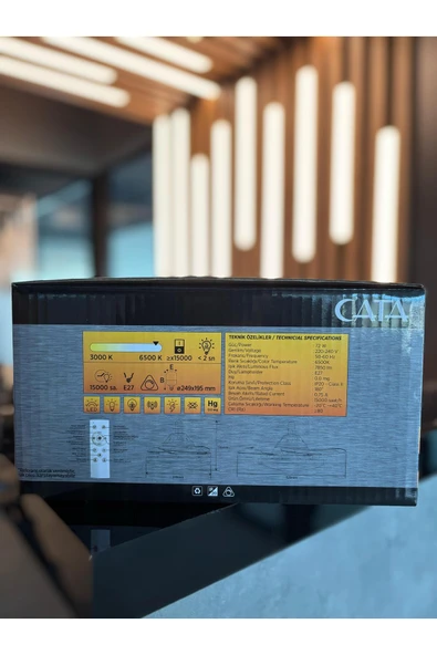 CATA DOLUNAY FAN 72W LED AMPUL HAYALET PERVANELİ (CT-1156) - 6