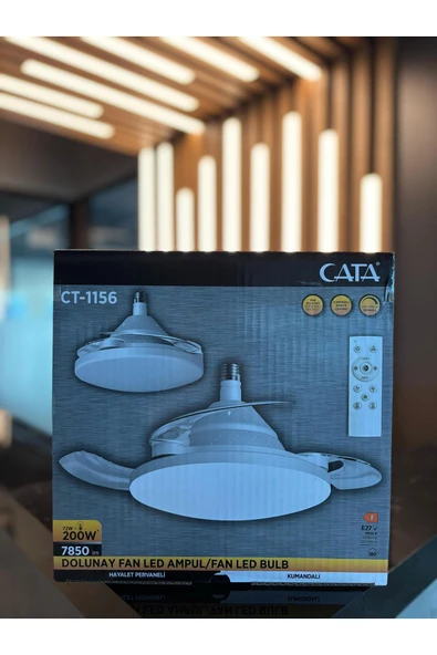 CATA DOLUNAY FAN 72W LED AMPUL HAYALET PERVANELİ (CT-1156) - 3