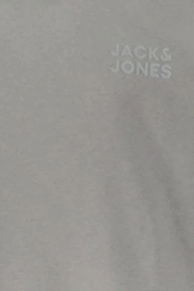Jack&jones 12290659 0 Yaka Erkek Sweat - Gri - Resim 3